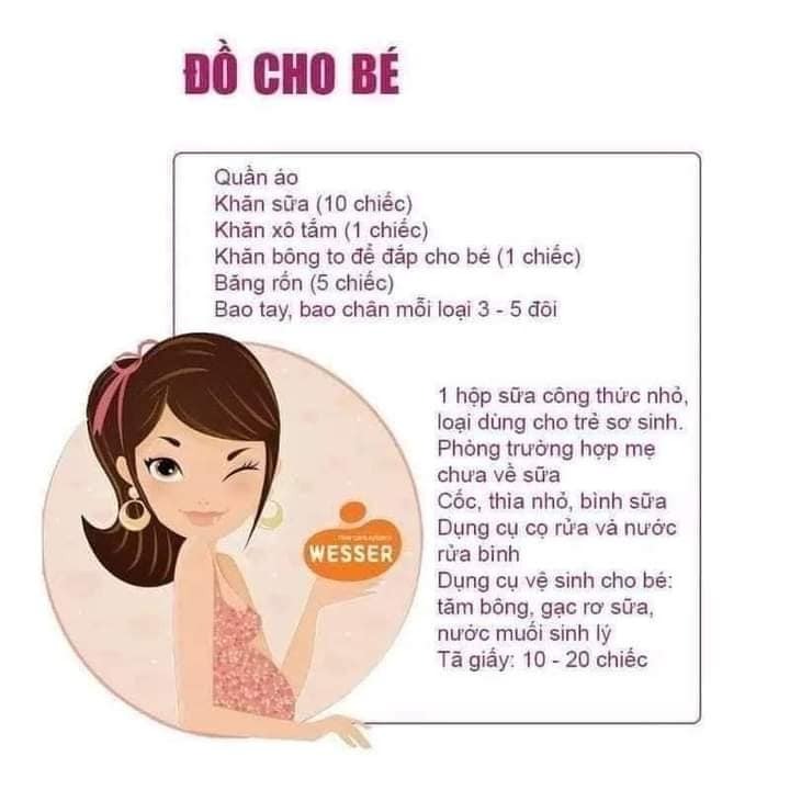 Lưu ý khi chuẩn bị đồ đi sinh
Ba Mẹ hãy lưu lại và chuẩn bị thật đầy đủ cho bé trước khi sinh nhé

Xem danh sách đầy đủ tại đây các mẹ nha:
https://mamibabi.com.vn/danh-sach-do-di-sinh