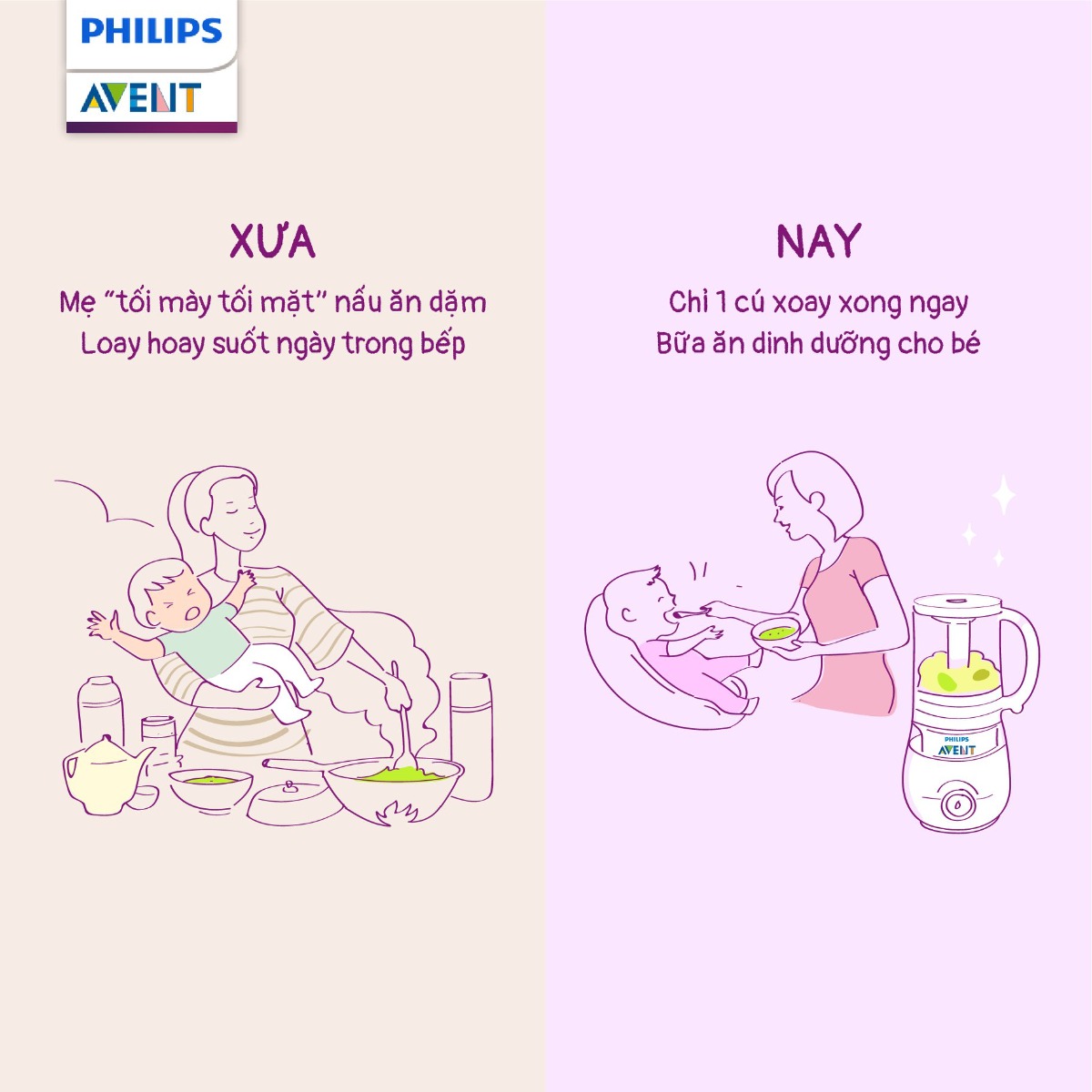 CHUYỆN HAY LÀM MẸ: THỜI XƯA THỜI NAY

Ngày xưa khó nhọc chăm con 
Ngày nay ..cũng thế, nhưng còn thảnh thơi! Nhờ đâu ấy nhỉ?🤱

Làm mẹ mỗi thời mỗi khác, bí quyết chăm con ngày càng đổi mới. Nhân Ngày Phụ Nữ Việt Nam 20/10, hãy cùng điểm lại những khác biệt thú vị về cách chăm con thời Xưa - Nay các mẹ nhé
