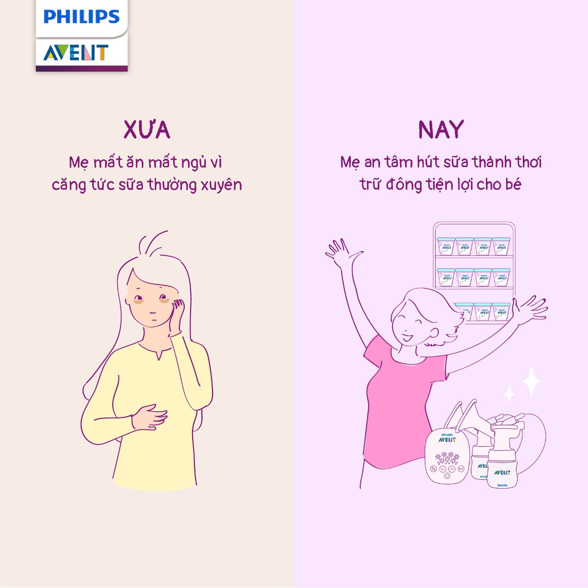 CHUYỆN HAY LÀM MẸ: THỜI XƯA THỜI NAY

Ngày xưa khó nhọc chăm con 
Ngày nay ..cũng thế, nhưng còn thảnh thơi! Nhờ đâu ấy nhỉ?🤱

Làm mẹ mỗi thời mỗi khác, bí quyết chăm con ngày càng đổi mới. Nhân Ngày Phụ Nữ Việt Nam 20/10, hãy cùng điểm lại những khác biệt thú vị về cách chăm con thời Xưa - Nay các mẹ nhé