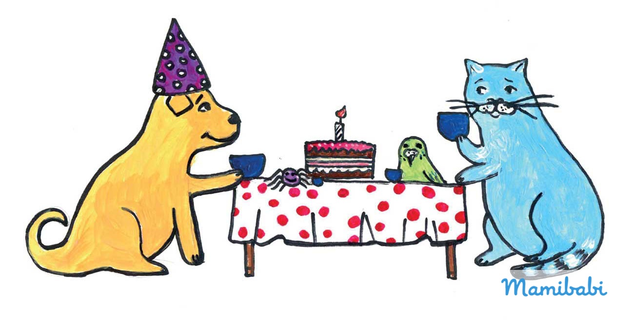 Truyện Ehon - Truyện tranh thai giáo: Mèo Jimmy và sinh nhật Bobik