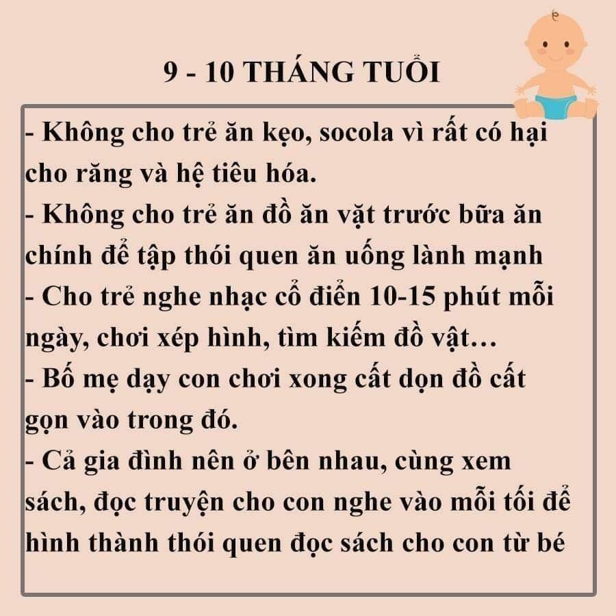 Cẩm nang chăm sóc trẻ sơ sinh từ 0 - 12 tháng. 
Mẹ nhất định phải lưu lại nhé ❤