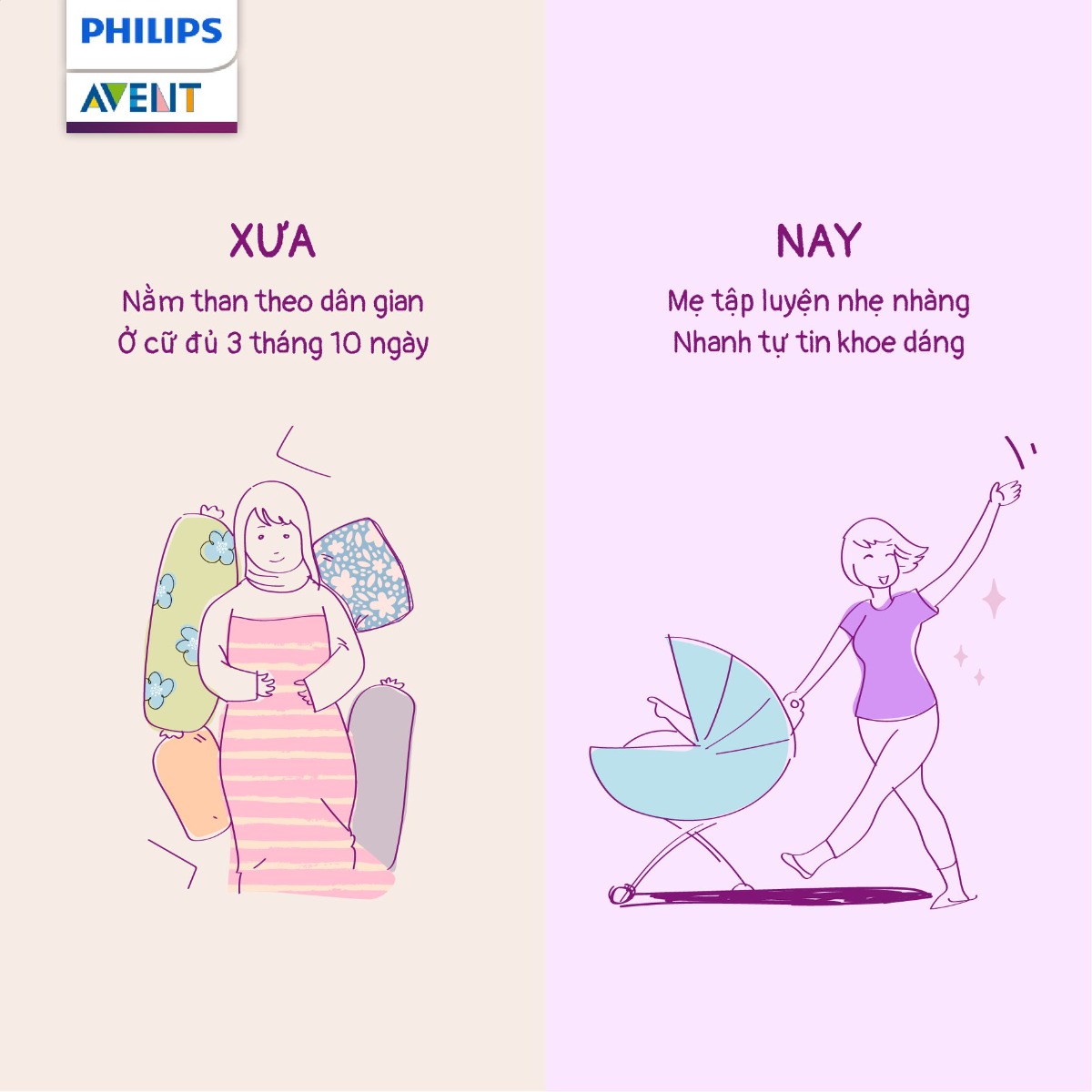 CHUYỆN HAY LÀM MẸ: THỜI XƯA THỜI NAY

Ngày xưa khó nhọc chăm con 
Ngày nay ..cũng thế, nhưng còn thảnh thơi! Nhờ đâu ấy nhỉ?🤱

Làm mẹ mỗi thời mỗi khác, bí quyết chăm con ngày càng đổi mới. Nhân Ngày Phụ Nữ Việt Nam 20/10, hãy cùng điểm lại những khác biệt thú vị về cách chăm con thời Xưa - Nay các mẹ nhé
