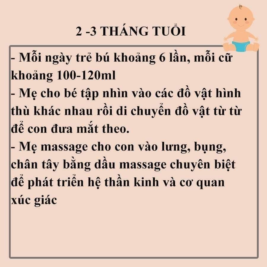 Cẩm nang chăm sóc trẻ sơ sinh từ 0 - 12 tháng. 
Mẹ nhất định phải lưu lại nhé ❤