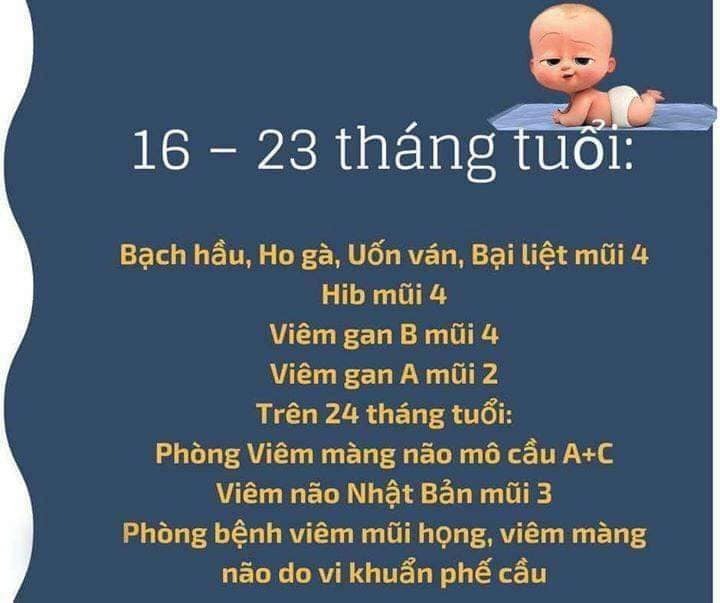 CÁC MŨI TIÊM BẢO VỆ BÉ CẢ ĐỜI
Các mẹ có con nhỏ lưu lại nhé ❤