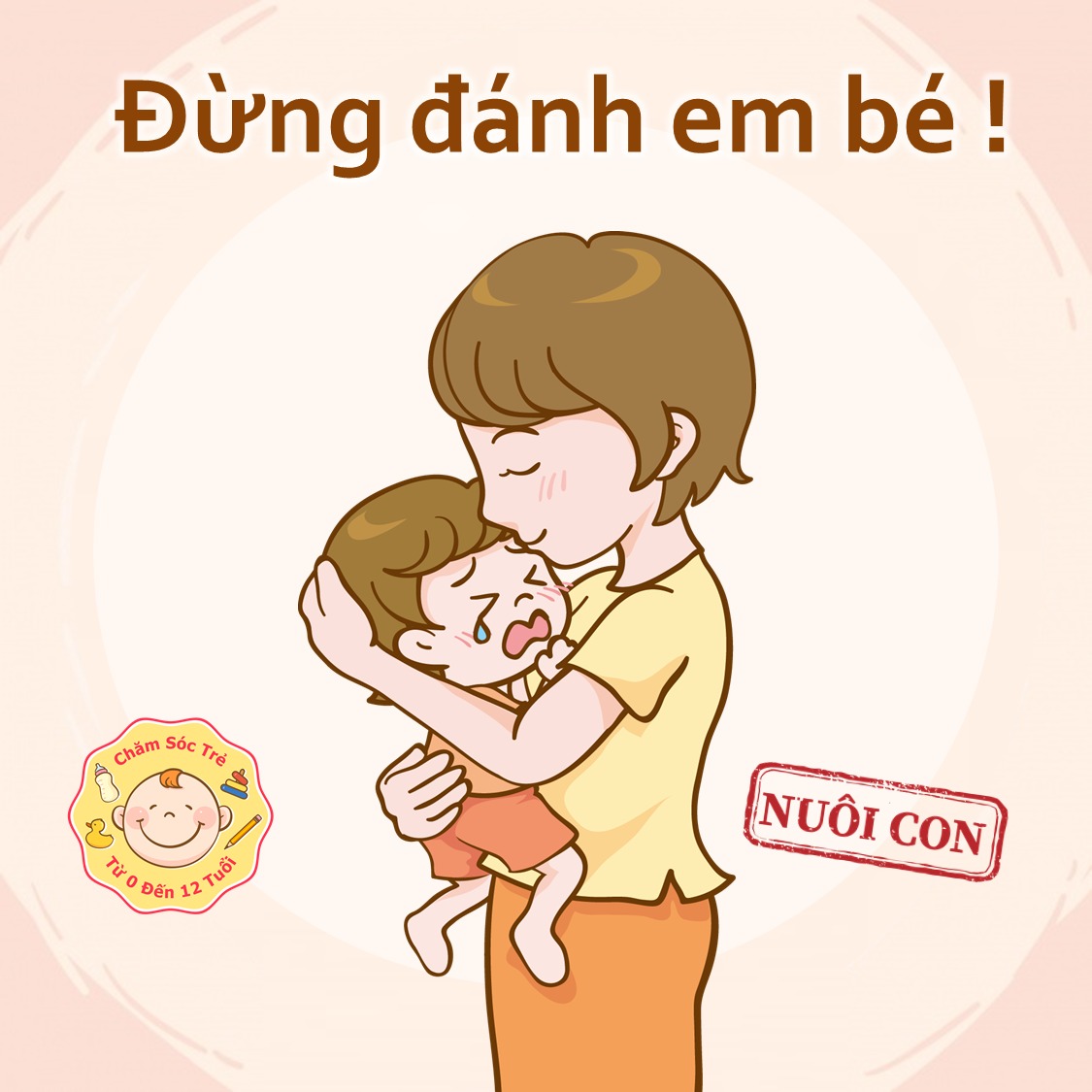 ĐỪNG ĐÁNH EM BÉ

Đừng đánh em bé.
Vì đánh em bé sẽ là nguyên nhân dẫn tới hành vi hung hăng của con. Khi bị đánh đòn, con sẽ đánh và cắn những đứa trẻ khác, trở thành kẻ bắt nạt khi chơi chung và có những phản ứng bạo lực khi trưởng thành.
Đừng đánh em bé.

Vì đánh em bé có thể là nguyên nhân dẫn tới sự nổi loạn, chống đối và tham gia vào nhiều hành vi nguy hiểm một cách bất cần, liều lĩnh ở tuổi trưởng thành.

Đừng đánh em bé.
Vì đánh em bé có thể khiến con tê liệt cảm giác, trở nên mẫn cảm với cơ thể của riêng con – cụ thể là các tín hiệu của đau, đói, no, mệt mỏi hay dùng thuốc quá liều.

Đừng đánh em bé.
Vì đánh em bé có thể là nguyên nhân gây ra những vấn đề liên quan tới khả năng tình dục, nhất là những em bé bị đánh vào mông có thể bị rối loạn chức năng tình dục và lạm dụng tình dục về sau này.

Đừng đánh em bé.
Vì đánh em bé có thể dẫn tới những rối loạn về cảm xúc và tình cảm, như là bị lo lắng, trầm cảm và lạm dụng chất cấm khi trưởng thành.

Đừng đánh em bé.
Vì đánh em bé không dạy cho con kỹ năng giải quyết xung đột hữu ích, con gặp khó khăn trong giao tiếp và xây dựng các mối quan hệ khi lớn lên.

Đừng đánh em bé.
Vì đánh em bé có thể khiến con dối trá và lừa dối, con học cách tránh bị trừng phạt bằng cách nói dối và nhiều khả năng con sẽ tiếp tục có hành vi này khi con lớn lên.

Đừng đánh em bé.
Vì đánh em bé có thể khiến con sợ bố mẹ, khiến con không cảm thấy an toàn khi ở nhà và có nhiều khả năng tách rời khỏi bố mẹ hoặc đi khỏi nhà từ sớm cũng như từ chối chính bố mẹ của mình.

Đừng đánh em bé.
Vì đánh em bé, là sự đau đớn về cả thể xác lẫn cảm xúc. Bố mẹ có muốn bị ai đó đánh mình và mình cảm thấy thoải mái không? Những trải nghiệm đau đớn lặp đi lặp lại thường xuyên sẽ dẫn tới những khả năng thèm trải nghiệm không lành mạnh về tình dục hoặc ma tuý.

Đừng đánh em bé.
Vì hình phạt đó chưa bao giờ có hiệu quả dù nó có thể tạo ra sự tuân thủ một cách tạm thời. Đánh KHÔNG giúp con học hỏi, trở nên hợp tác hay phát triển theo những giá trị đạo đức của gia đình và xã hội.

Đó là phương pháp kỷ luật kém hiệu quả nhất và vô nhân đạo.

Lựa chọn vẫn là ở bố mẹ. Đôi khi chúng ta không kiểm soát được cảm xúc và hành vi của chính mình, nhiều bà mẹ nói mình đánh con xong cảm thấy hối hận rồi oà khóc theo con. Mình hiểu cảm giác này, dù chưa bao giờ đánh con trai. Nhưng nếu đã ý thức được, bố mẹ hãy cố gắng biến nó thành hành động và thay đổi.

Với trẻ em mà nói, một lần bị đánh đau có thể ám ảnh chúng cả đời. Và mình biết nhiều những người bạn cùng trang lứa với mình hay chồng mình, đều ít nhiều còn nhớ về những trận đòn thời thơ bé. Có thể chẳng nhớ vì sao mình bị đánh, nhưng sẽ nhớ mãi về cảm giác đau, căm phẫn, tổn thương và nhất là KHÔNG ĐƯỢC YÊU THƯƠNG khi bị đánh đòn.
--------------------------------
Nguồn: Linh Phan/Gentle Parent Coach