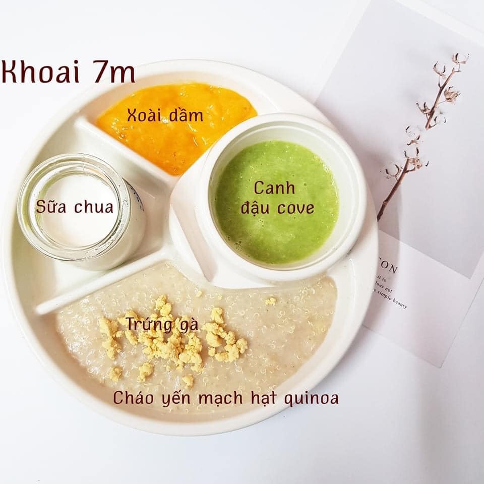 Hành trình ADKN kết hợp BLW.

Sang tháng thứ 7 mẹ cho ăn kết hợp chút xíu BLW nhưng em vẫn ăn ngon lành. Rau củ quả, thịt cá em đều ăn hết không chê món nào.

Chiều tối nào cũng ăn bánh mẹ làm nên kỹ năng ăn thô tốt hơn nhiều rồi. Biết cắn miếng nhỏ và nhai kỹ. Gặp hôm nào mẹ lười đi chợ thì nhà có gì ăn nấy. Có khi khát với lấy cả trà của mẹ ra uống luôn. 

Bước sang tháng thứ 8 mẹ cũng khá stress vì chịu nhiều ý kiến nhau. Nhưng mà mẹ biết làm thế nào để tốt nhất cho em. Tất nhiên mẹ sẽ không so sánh em với bất cứ em bé nào để tự tạo áp lực. 

Mẹ lưu lại đây những bữa ăn của Khoai để sau này Khoai biết đã hoàn thành cơm mẹ nấu như thế nào nhé .🙌

St: mẹ Khoai