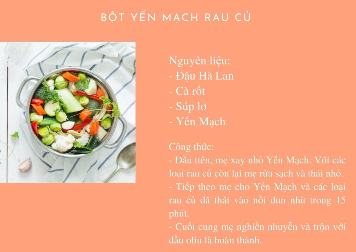 GỢI Ý MẸ THỰC ĐƠN ĂN DẶM CHO BÉ TÁO BÓN, TIÊU HOÁ KÉM
CÁC MẸ HÃY LƯU LẠI ĐỂ BỔ SUNG NGAY VÀO THỰC ĐƠN CHO CON