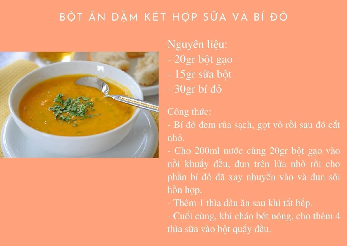 GỢI Ý MẸ THỰC ĐƠN ĂN DẶM CHO BÉ TÁO BÓN, TIÊU HOÁ KÉM
CÁC MẸ HÃY LƯU LẠI ĐỂ BỔ SUNG NGAY VÀO THỰC ĐƠN CHO CON