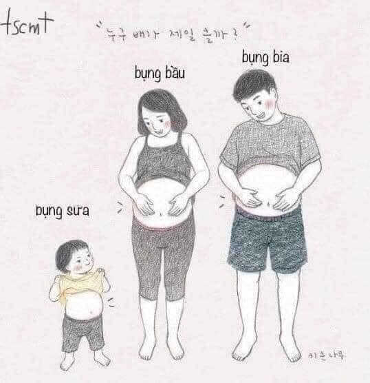 Gia đình bụng bự 😀