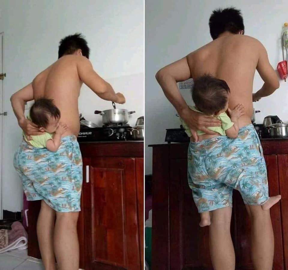 Chăm con hệ ông bô 😪