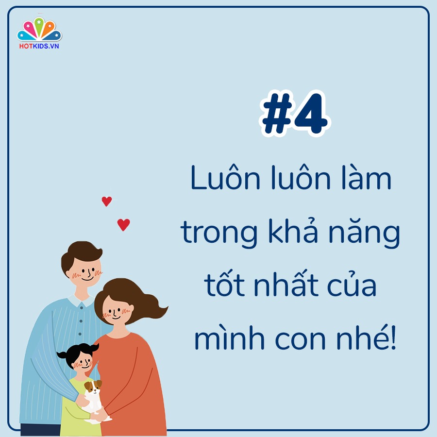 13 CÂU NÓI GIÚP CON TÍCH CỰC MỖI NGÀY ❣

Gửi những ông bố, bà mẹ!

🙆‍♂🙆‍♀Chúng ta chính là người ảnh hưởng lớn nhất đến cuộc sống của con mình. Những gì ba mẹ nói với con hàng ngày sẽ có một tác động rất lớn vào sự phát triển của con. Nếu muốn con là một đứa trẻ luôn suy nghĩ tích cực, nói điều tích cực, hãy gieo những lời nói tích cực cho con nhé!

👉13 câu nói dưới đây sẽ là những điều mà chúng ta NÊN nói với con hàng ngày để con có động lực mỗi ngày trong cuộc sống. Hãy nuôi dưỡng những đứa trẻ tích cực và lan tỏa điều tích cực này tới mọi người ba mẹ nhé!