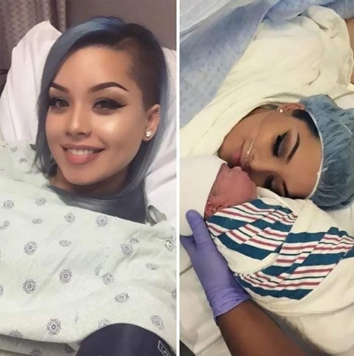Khi các bà mẹ beauty blogger đi đẻ...!
Tẩy trang xong khéo con ko nhận ra 🥲🤣
