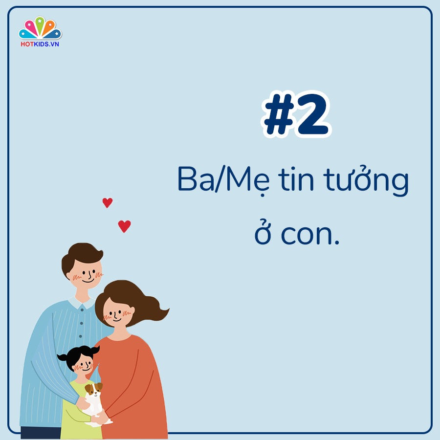 13 CÂU NÓI GIÚP CON TÍCH CỰC MỖI NGÀY ❣

Gửi những ông bố, bà mẹ!

🙆‍♂🙆‍♀Chúng ta chính là người ảnh hưởng lớn nhất đến cuộc sống của con mình. Những gì ba mẹ nói với con hàng ngày sẽ có một tác động rất lớn vào sự phát triển của con. Nếu muốn con là một đứa trẻ luôn suy nghĩ tích cực, nói điều tích cực, hãy gieo những lời nói tích cực cho con nhé!

👉13 câu nói dưới đây sẽ là những điều mà chúng ta NÊN nói với con hàng ngày để con có động lực mỗi ngày trong cuộc sống. Hãy nuôi dưỡng những đứa trẻ tích cực và lan tỏa điều tích cực này tới mọi người ba mẹ nhé!