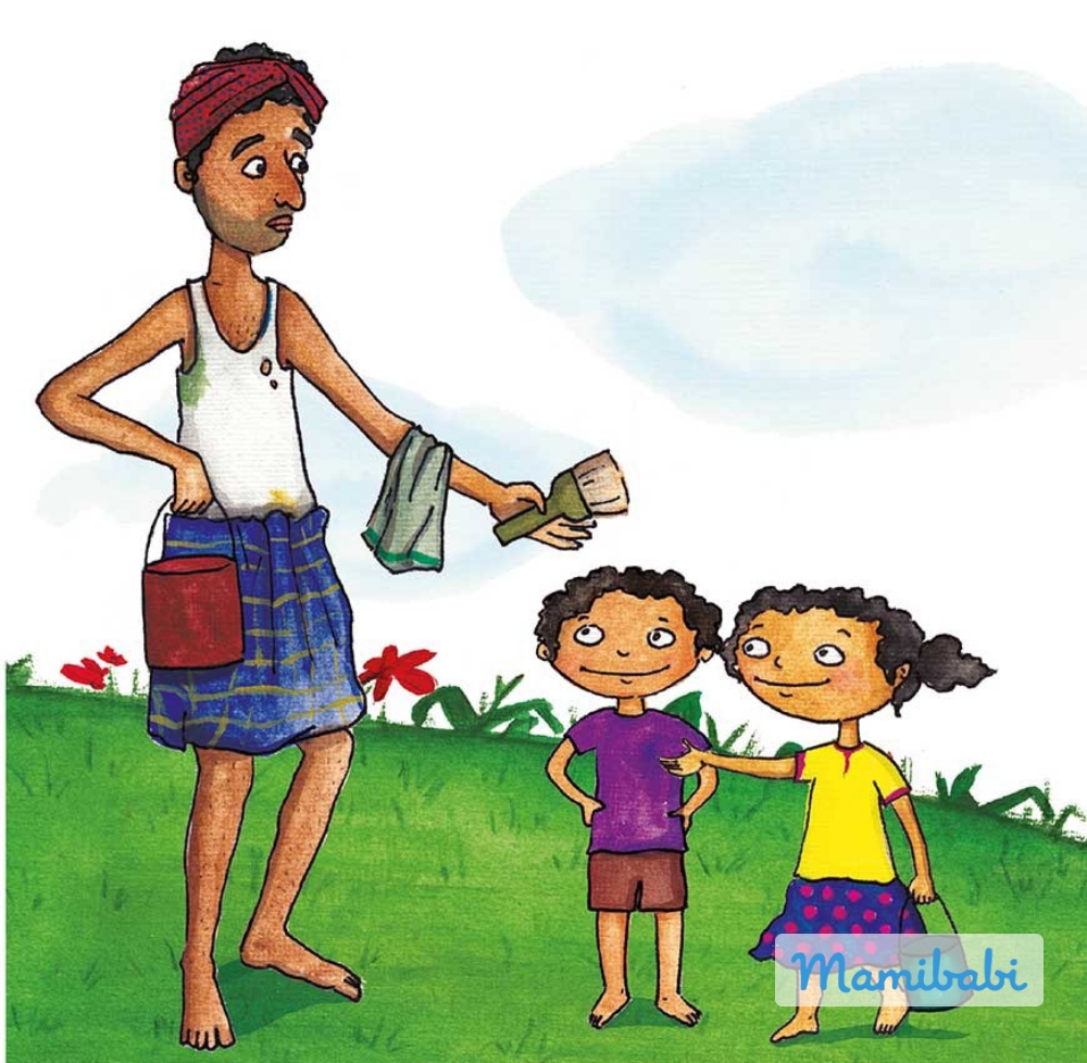 Truyện Ehon - Truyện tranh thai giáo: Những thợ sơn tí hon