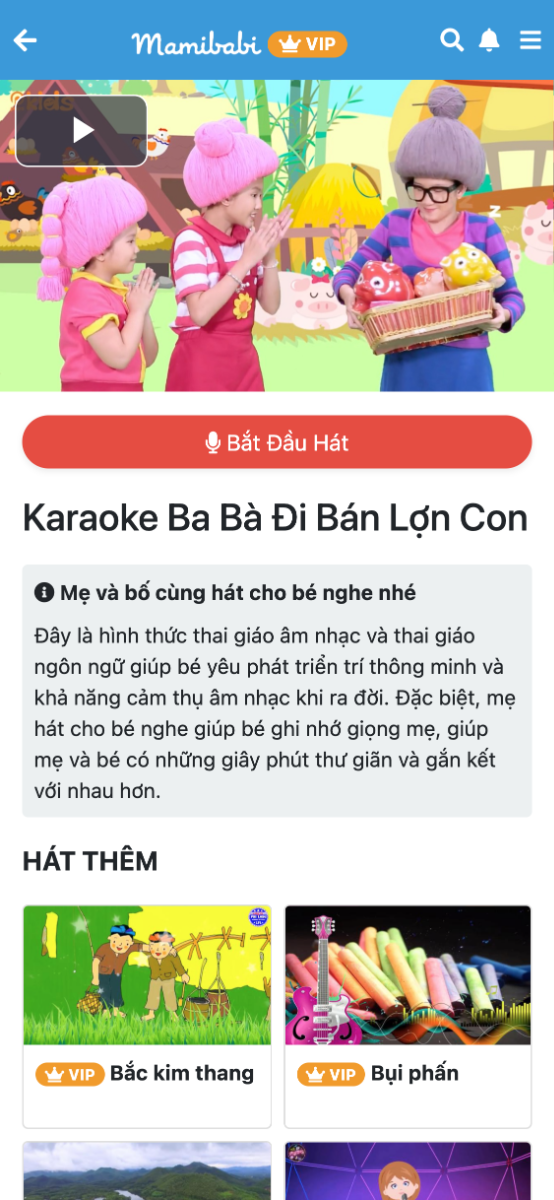 RA MẮT CHỨC NĂNG KARAOKE NHẠC THAI GIÁO

Mamibabi rất háo hức dc thông báo cùng các mẹ chức năng mới trên app: Karaoke nhạc thai giáo. Háo hức bởi đây là chức năng được rất nhiều mẹ góp ý và mong muốn có từ lâu. 

Các mẹ có thể vào hát nhạc thai giáo cho bé nghe ngay tại đây: https://mamibabi.com.vn/karaoke/

Trong các hoạt động thai giáo thì nghe nhạc thai giáo luôn đc các mẹ rất yêu thích. Nhiều mẹ tâm sự với ad là nghe nhiều rồi, giờ muốn hát cho con nghe mà ko biết nên hát bài gì, cũng ko có nhạc nền, ko nhớ lời nên rất khó hát. 

Vậy là Mamibabi thiết kế riêng chức năng này cho các mẹ thích hát cho bé nghe. Đây là một hình thức thai giáo âm nhạc rất thú vị, mẹ nên làm hàng ngày.

Thai giáo âm nhạc qua hoạt động hát cho bé nghe rất tốt cho sự phát triển của bé, giúp bé phát triển thính giác, GHI NHỚ giọng của mẹ; đồng thời mẹ cũng sẽ cảm thấy rất thư giãn, dễ chịu, giải tỏa căng thẳng sau một ngày làm việc mệt mỏi.

Mỗi ngày, mẹ có thể hát cho bé nghe từ 2-3 bài, hoặc nhiều hơn nếu có thời gian nhé.

Chúc các mẹ thai giáo hiệu quả!
Nếu có hoạt động thai giáo nào hay, mẹ có thể cmt góp ý để các ad đưa lên app phục vụ các mẹ nhé!

Happy Thai-giáo-ing!!!
Mamibabi Team