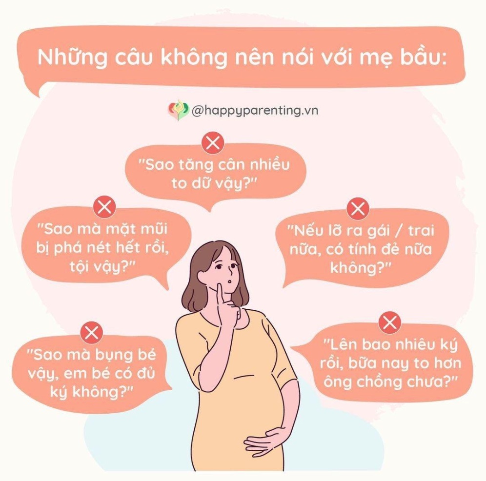 Những câu ko nên nói với mẹ bầu nha