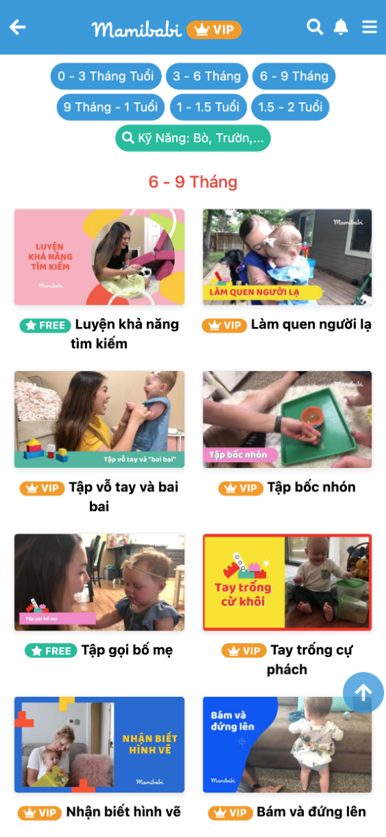 App hay dễ sợ luôn các mẹ ơi, đủ hết bài chơi cho con đến 2 tuổi. Trước giờ e tưởng chỉ có thai giáo 🤣🤣 E thích nhất ở điểm là các bài học này rất ngắn gọn, xem xong áp dụng đc ngay, ko có kiểu nói nói ngồi nghe mấy chục phút xong ko biết áp dụng cho con như thế nào. Tính ra như này lại rẻ quá, mua 1 lần dùng dc từ lúc bầu đến tận 2 tuổi, hợp lí quá mà.