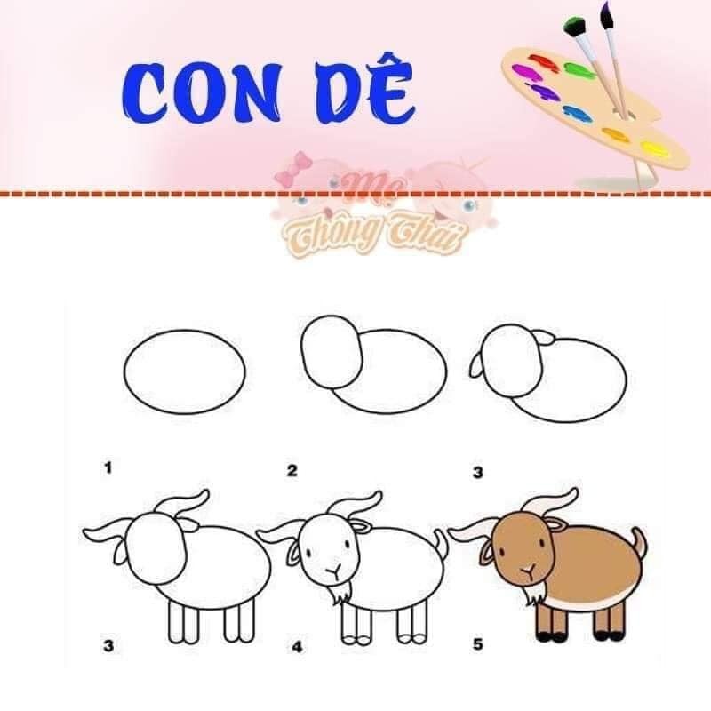 Các mẹ lưu lại để dạy các bé vẽ tại nhà nhé!