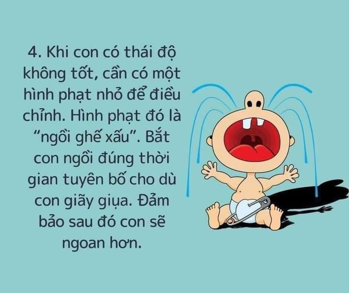 CHA MẸ LÀM GÌ KHI CON ĂN VẠ
DƯỚI ĐÂY LÀ 1 SỐ CÁCH XỬ LÝ CHA MẸ NHÉ!