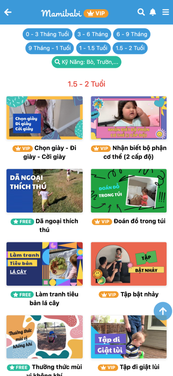App hay dễ sợ luôn các mẹ ơi, đủ hết bài chơi cho con đến 2 tuổi. Trước giờ e tưởng chỉ có thai giáo 🤣🤣 E thích nhất ở điểm là các bài học này rất ngắn gọn, xem xong áp dụng đc ngay, ko có kiểu nói nói ngồi nghe mấy chục phút xong ko biết áp dụng cho con như thế nào. Tính ra như này lại rẻ quá, mua 1 lần dùng dc từ lúc bầu đến tận 2 tuổi, hợp lí quá mà.