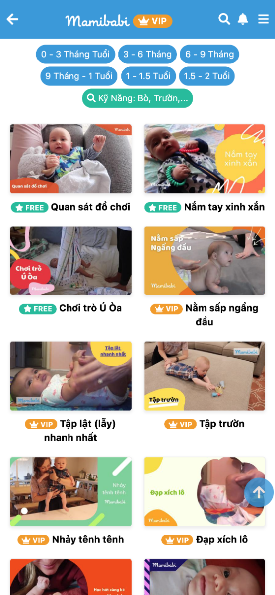 App hay dễ sợ luôn các mẹ ơi, đủ hết bài chơi cho con đến 2 tuổi. Trước giờ e tưởng chỉ có thai giáo 🤣🤣 E thích nhất ở điểm là các bài học này rất ngắn gọn, xem xong áp dụng đc ngay, ko có kiểu nói nói ngồi nghe mấy chục phút xong ko biết áp dụng cho con như thế nào. Tính ra như này lại rẻ quá, mua 1 lần dùng dc từ lúc bầu đến tận 2 tuổi, hợp lí quá mà.