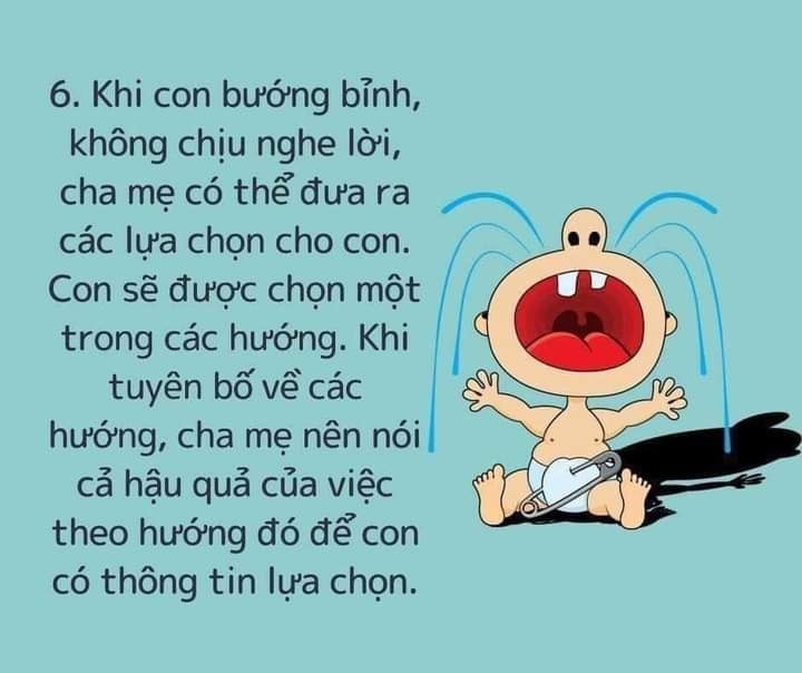 CHA MẸ LÀM GÌ KHI CON ĂN VẠ
DƯỚI ĐÂY LÀ 1 SỐ CÁCH XỬ LÝ CHA MẸ NHÉ!