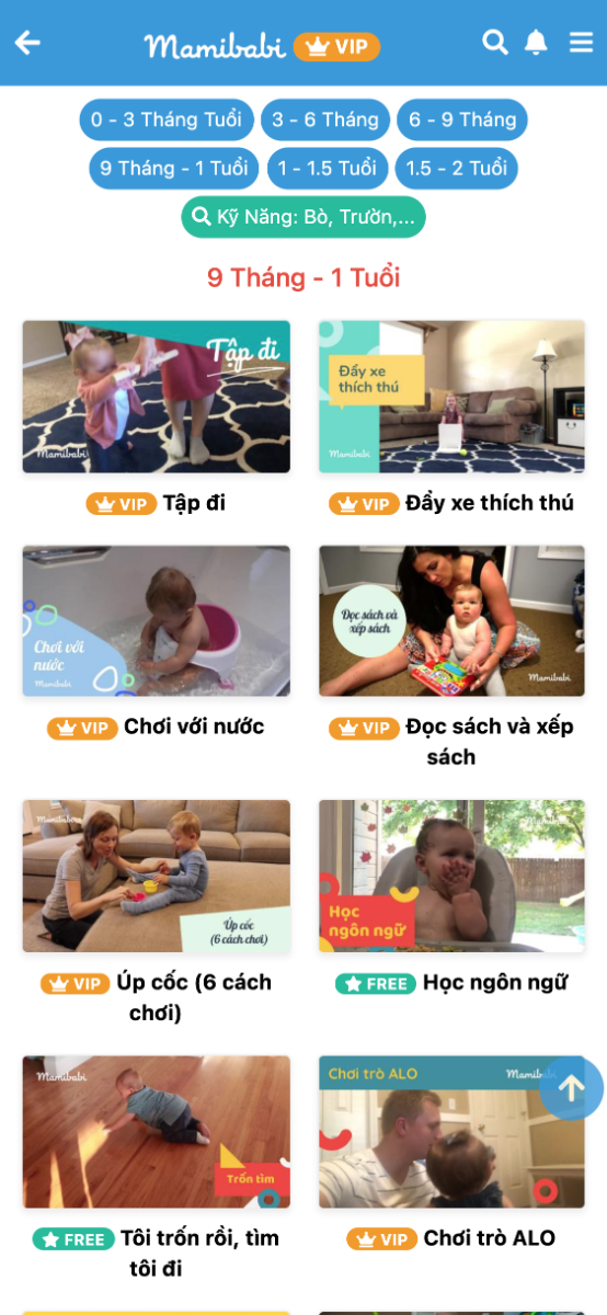 App hay dễ sợ luôn các mẹ ơi, đủ hết bài chơi cho con đến 2 tuổi. Trước giờ e tưởng chỉ có thai giáo 🤣🤣 E thích nhất ở điểm là các bài học này rất ngắn gọn, xem xong áp dụng đc ngay, ko có kiểu nói nói ngồi nghe mấy chục phút xong ko biết áp dụng cho con như thế nào. Tính ra như này lại rẻ quá, mua 1 lần dùng dc từ lúc bầu đến tận 2 tuổi, hợp lí quá mà.