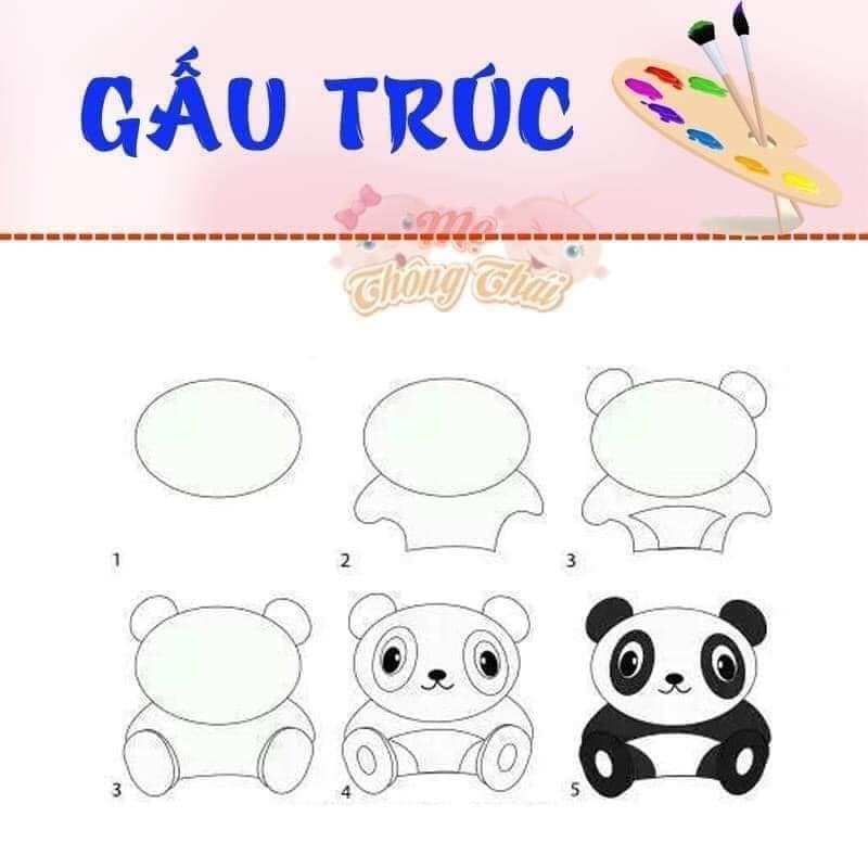 Các mẹ lưu lại để dạy các bé vẽ tại nhà nhé!