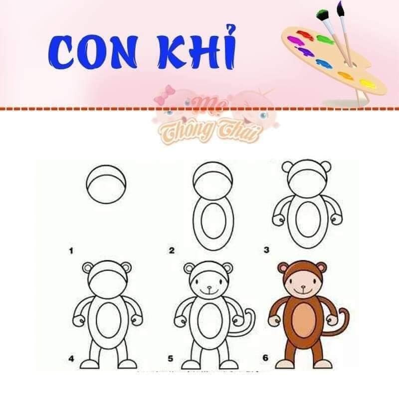 Các mẹ lưu lại để dạy các bé vẽ tại nhà nhé!