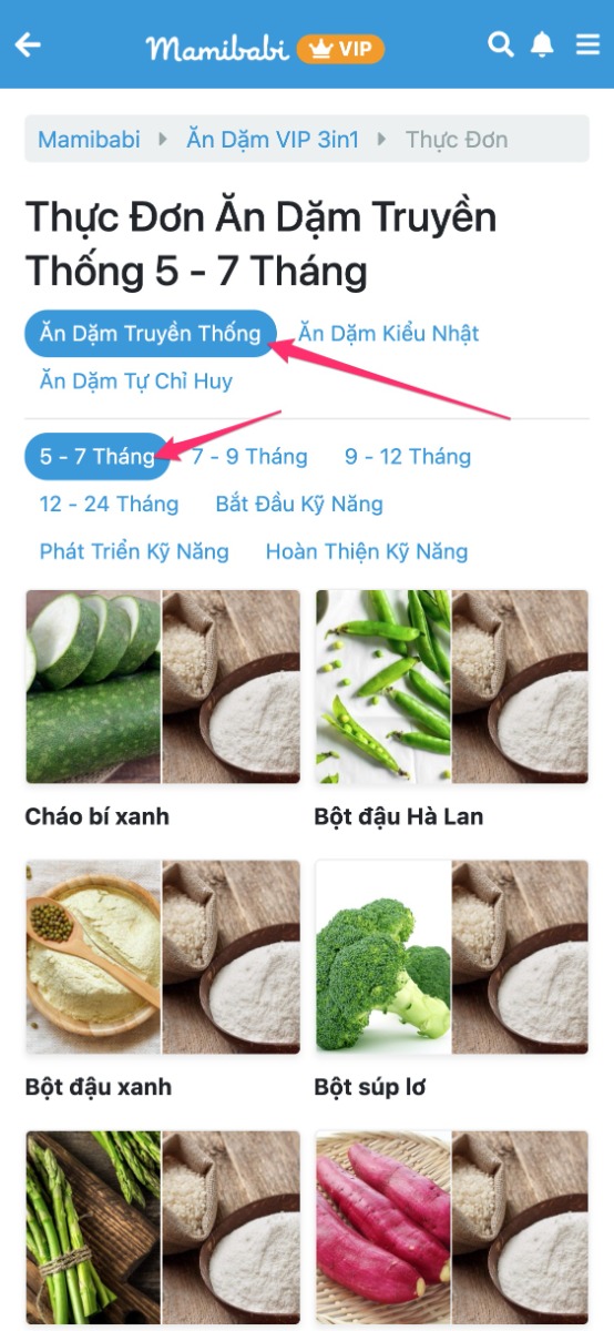 RA MẮT CHUYÊN MỤC ĂN DẶM VỚI HÀNG TRĂM CÔNG THỨC CẬP NHẬT LIÊN TỤC 

Giúp mẹ thành siêu đầu bếp - Giúp bé hết biếng ăn!

Các mẹ có thể xem ngay tại đây nhé: https://mamibabi.com.vn/an-dam

Nếu việc ăn dặm của con đang là vấn đề khiến các mẹ đau đầu thì xin được chúc mừng mẹ đã tới đúng chỗ. 

Được xây dựng với rất nhiều tâm huyết từ Mamibabi, chuyên mục ăn dặm đã ra mắt trong sự mong đợi, chờ đón của rất nhiều mẹ.

Mục ăn dặm trên Mamibabi vẫn theo tiêu chí trong tất cả các bài học xuyên suốt trên app đó là sự đơn giản, rất dễ xem, dễ nắm bắt. Mẹ chỉ cần xem qua các nội dung định hướng về ăn dặm, sau đó có thể dễ dàng chọn thực đơn và nấu cho bé mỗi ngày.

Với mục Ăn dặm VIP 3in1, mẹ sẽ nắm được:
- Đầy đủ 3 phương pháp ăn dặm Truyền thống, kiểu Nhật, BLW theo từng giai đoạn
- Biết cách lên thực đơn và cân bằng dinh dưỡng cho bé
- Sở hữu bộ sưu tập công thức đa dạng, thực đơn phong phú, dễ xem, dễ nấu

LỢI ÍCH CHO BÉ
- TĂNG CÂN TỐT
- Con ăn đút ngoan đủ dinh dưỡng, kết hợp cùng BLW vui vẻ.
- Con ăn cả thế giới, không còn BIẾNG ĂN.

Chuyên mục Ăn dặm sẽ là một phần trong tất cả các tài khoản VIP tại Mamibabi, mẹ nào đã đăng ký tài khoản VIP có thể xem ngay miễn phí mà không mất tiền mua thêm. 

Đây là một đặc quyền Mamibabi muốn dành riêng cho các mẹ sử dụng tài khoản VIP mà không ở đâu có. Dù rất nhiều lần, các mẹ góp ý rằng Mamibabi thu phí rẻ quá, chỉ có vài trăm k mà xem được hết nội dung từ khi bầu tới khi con lớn. Thực sự là quá rẻ và tiện lợi.

Mamibabi hy vọng rằng với chuyên mục này, việc cho con ăn dặm sẽ trở nên dễ dàng, nhẹ nhàng hơn với các mẹ; để mỗi bữa ăn của bé thực sự là một trải nghiệm đáng nhớ thay vì là một cuộc chiến.

Happy weaning!
From Mamibabi with a lot of love