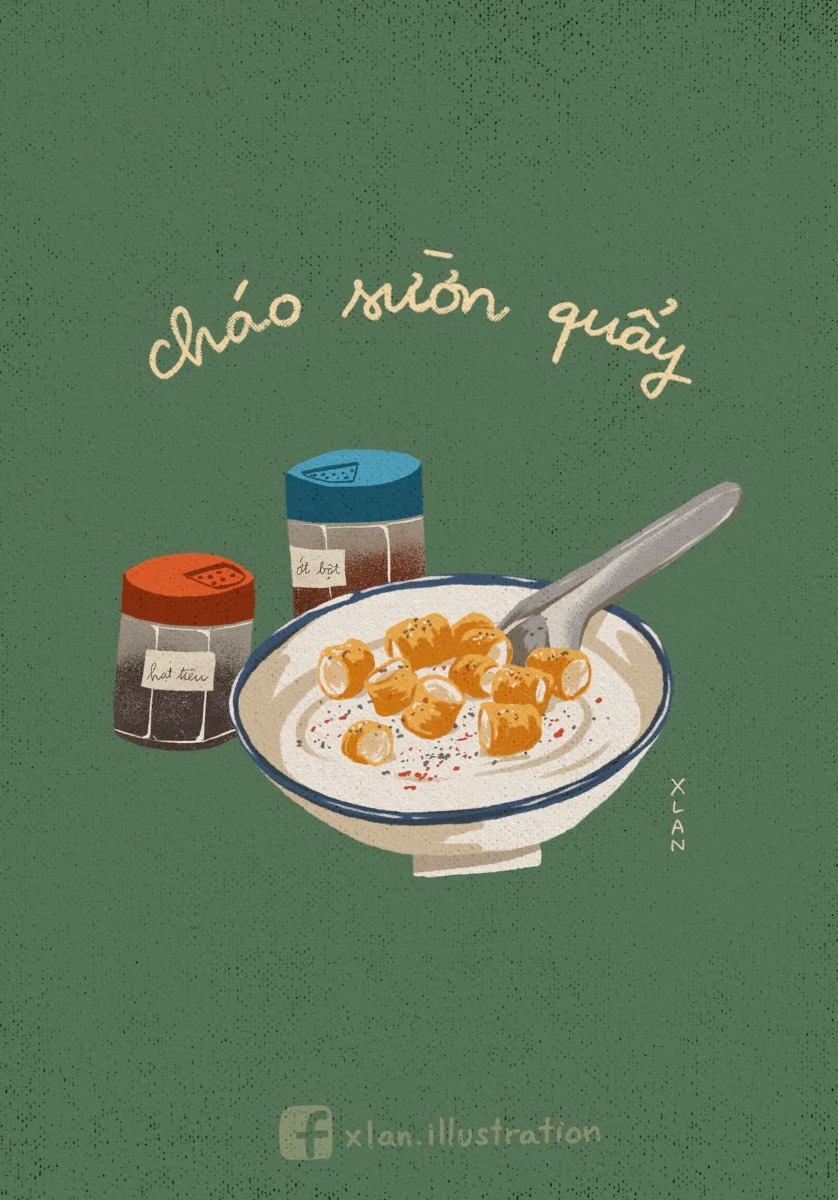 "Hồi bé ăn gì?"  

Mùi và vị có khả năng lưu giữ ký ức rất mạnh mẽ. Một hương thơm thoảng qua, một miếng bánh trên đầu lưỡi có thể khiến người ta bất ngờ rưng rưng nhớ lại ngày thơ ấu. Giống như nhà phê bình ẩm thực trong Ratatouille đã sững người khi cắn một miếng rau củ hầm có hương vị mà mẹ ông từng nấu.  

Hôm rồi mình mở ask trên insta với câu hỏi "Your childhood food?" Trong số gần trăm câu trả lời của các bạn, mình chọn ra những món mà mình thấy thân thuộc nhất để vẽ lại. Tạm thời bỏ qua những món ăn vặt đã được nhắc đến/ được vẽ rất nhiều gần đây như ô mai giun, kẹo C, kem túi, mì trẻ em..., bộ tranh này hướng đến những món ít "nổi tiếng" hơn, nhưng khi nghe đến tên thì mùi vị tuổi thơ ào ạt trở về.  
Mỗi người sẽ có một phiên bản "hồi xưa" khác nhau. Những món mà bạn được ăn hồi nhỏ có thể sẽ khác món mình ăn một chút. Nếu album này đánh thức ký ức hay ho nào trong bạn, thì cùng chia sẻ với mình và mọi người nhé. 

Cre: X.Lan