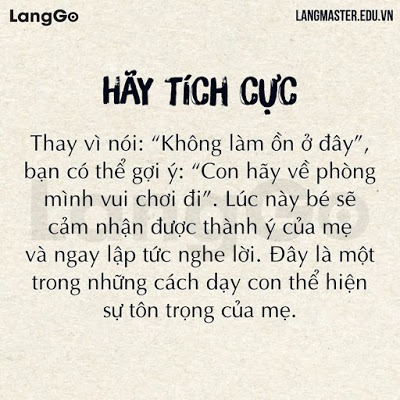 🏡 LỜI NÓI CHẲNG MẤT TIỀN MUA ... 😊
👉 Bố mẹ lưu về tránh bị trôi mất nha ^^