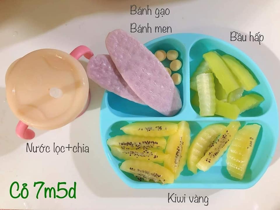 Thực đơn blw chi bé 7m đầy đủ đinh dưỡng cũng như tinh bột của bé Cỏ, mời mẹ tham khảo thêm ở đây nhé: https://mamibabi.com.vn/thuc-don-an-dam?type=5