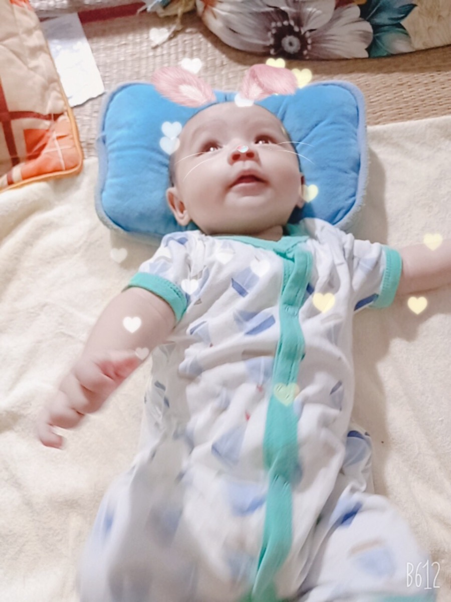 Mun nhà em đã đc 2m7d lên đc 5kg7.lúc ms sinh đc 3kg4.thì như z có ok k mấy mom