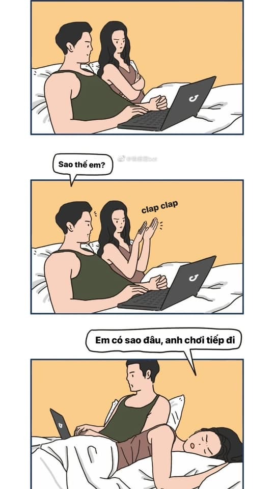 Tuyển tập các câu nói kinh điển của vk ck khi ở trên giường