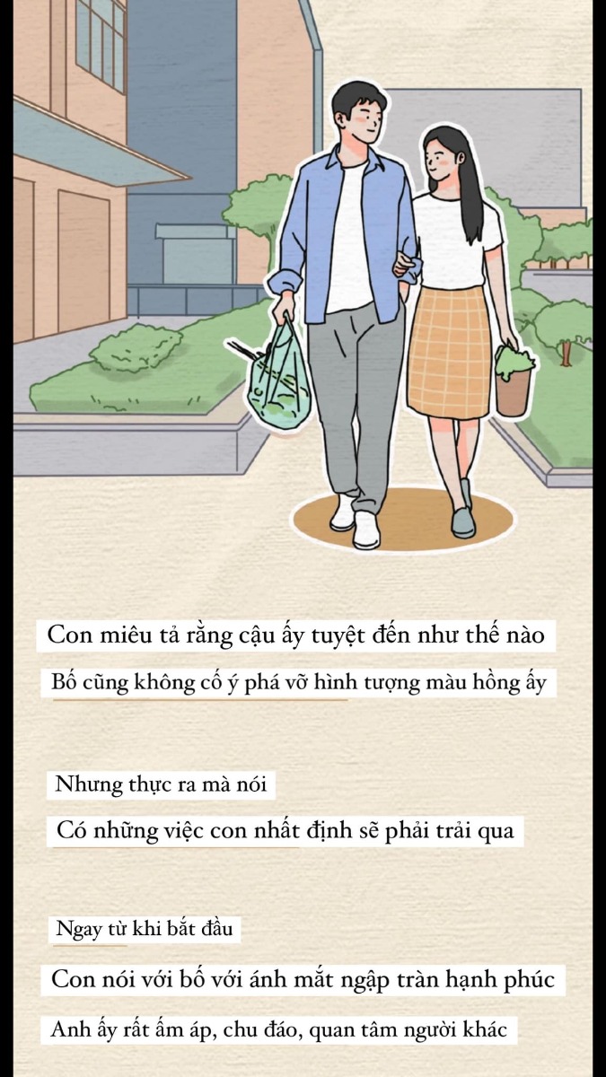 Con gái nói muốn cùng bạn trai sống thử, người bố đã viết một bức thư như thế này