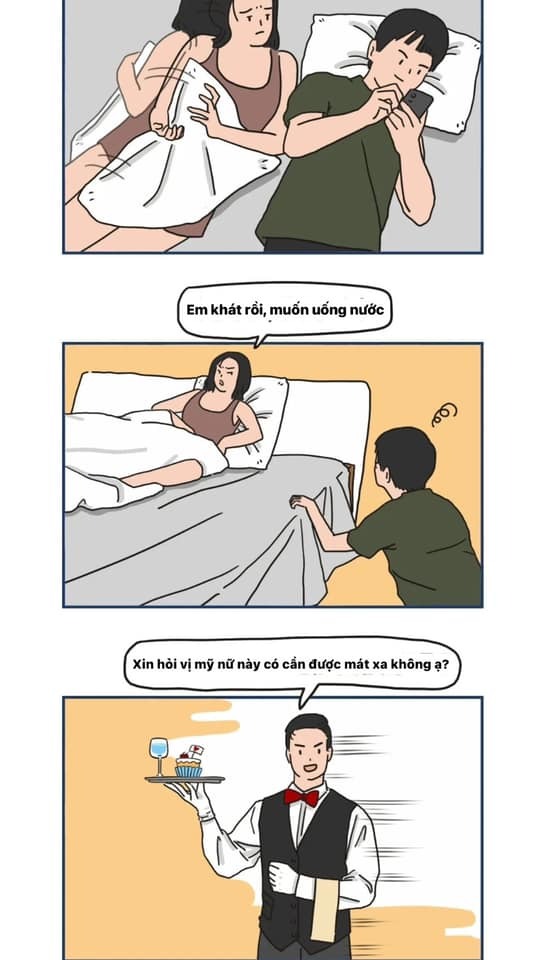 Tuyển tập các câu nói kinh điển của vk ck khi ở trên giường