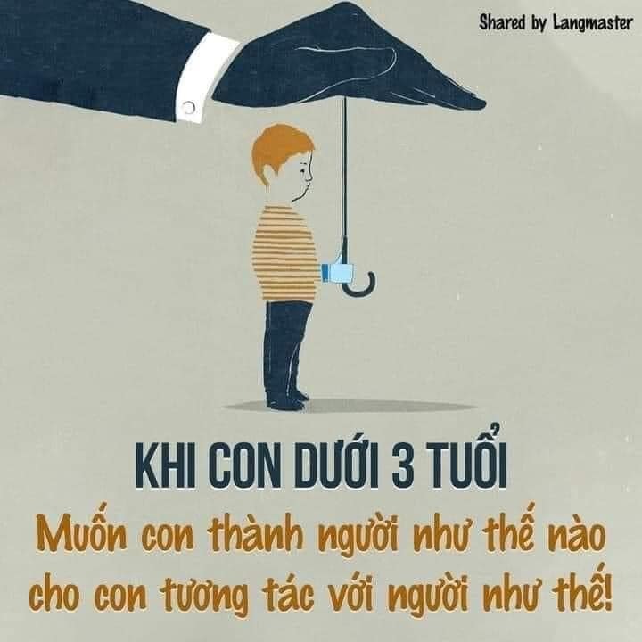 KHI CON DƯỚI 3 TUỔI (Mọi bậc cha mẹ đều nên đọc)

Cả cuộc đời của con chỉ gói gọn trong 3 năm đầu đời (mình ý kiến 1 chút - 3 năm đầu đời là giai đoạn quan trọng nhất)

Chỉ cần chú ý những việc dưới dây thì việc dậy con sẽ nhàn tênh:

1. Hành vi của con từ 1 đến 3 tuổi quyết định tính cách cả đời của con . Vậy nên hãy cân nhắc trước khi thỏa mãn 1 yêu cầu nào đó của con . Dù nhỏ nhất cũng phải đặt ra câu hỏi: Liệu điều này có giúp ích gì cho con sau 20 năm nữa ? Nếu có: OK . Nếu không: nuốt nước mắt vào trong mà từ chối. Đừng nghĩ nó nhỏ xíu, đừng nghĩ vì yêu , đừng nghĩ vì mình dư điều kiện đáp ứng ....... "Chiếc thuyền đắm chỉ vì 1 lỗ nhỏ"

2. Ngôn từ: Cung cấp vốn từ cho con mọi lúc mọi nơi mọi hoàn cảnh . Ngôn từ giao tiếp của người lớn xung quanh con hấp thu hoàn toàn. Vậy nên hãy cẩn trọng tìm môi trường ngôn ngữ tích cực cho con. Người lớn muốn trò chuyện to tiếng. Muốn cãi nhau thì dắt nhau vào nhà vệ sinh mà cãi. Cứ trước mặt con có cái gì là con học không chọn lọc. Đừng hỏi vì sao con đanh đá. Đừng hỏi tại sao con lại có những ngôn từ ấy .... từ ta mà ra cả đấy.

3. Nhất quán trong cách dạy con: cái bánh sẽ ra sao khi có 3 đầu bếp chạm tay vào. Ai cũng nghĩ công thức của mình đúng nhưng 3 công thức đúng cộng lại sẽ tạo ra công thức sai . Đứa trẻ cũng thế . Nó sẽ hoang mang không biết rốt cuộc mình phải làm sao và phải theo ai . Lúc đó con sẽ chọn người đưa ra phương án dễ dàng nhất là người yêu thương nó nhất. và sau này con sẽ mất đi chính kiến của mình . Và con sẽ sống theo kiểu nắng bên nào thì che bên ấy.

4. Mỗi ngày dành cho con 3 phút. Cho con nghe các giai điệu của các bài hát thiếu nhi sinh động. Vốn từ và trí tưởng tượng của con phát triển từ đây.

5. Cho con tương tác nhiều với màu sắc: xanh - đỏ - tím - vàng - lục - lam- chàm - tím . Giới thiệu để con khỏi bị mù màu sau này . Màu sắc gì đang xuất hiện trước mắt con là ta vơ nó để cung cấp ngay vốn từ cho con . Ớt màu đỏ này. Cải màu xanh .....

6. Cho con tương tác với hình dạng : tròn, vuông, tam giác ....... để tư duy không gian và tư duy logic con hình thành.

7. Cho con nhìn bản đồ. Mind map......

8. Cho con ra bên ngoài. Đi trung tâm thương mại . Đi chiêm ngưỡng những ngôi nhà đẹp. Những kiến trúc tuyệt tác .... để con hình thành nên những giấc mơ của cuộc đời con.

9. Bạn mong muốn con trở thành con người như thế nào hãy cho con tương tác với người tương tự như thế.

- Muốn con hạnh phúc => Gặp gỡ người hạnh phúc

- Muốn con hoạt ngôn => tương tác với người hoạt ngôn

- Muốn con tươi cười => tương tác với người cười suốt ngày
.
=> Người khác không thể cho con bạn cái mà họ không có

- Người tiêu cực không thể cho con bạn tích cực

- Người mặt nhăn nhó không thể cho con bạn nụ cười

- Người nói dối không thể cho con bạn trung thực

- Người thiên vị không thể cho con bạn sự công bằng...
