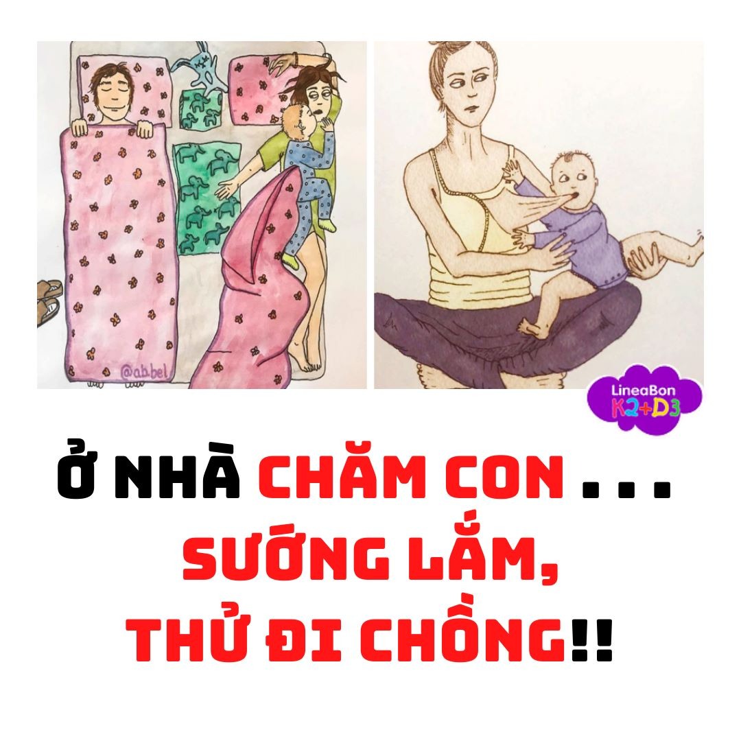 Ở NHÀ CHĂM CON . . . SƯỚNG LẮM, THỬ ĐI CHỒNG!

Trong mắt mọi người, tất nhiên bao gồm cả những ông chồng, chăm con là ôm con cả ngày. Cái bọn trẻ con chưa biết đi ấy, tay chân bụ bẫm dễ thương, người thì thơm thơm mùi sữa, ôm cả ngày thì còn gì sung sướng, nhàn hạ bằng.
NHÀN VÀ SƯỚNG NHƯ VẬY NÊN NẾU:

– Ở nhà chăm con mà để nhà cửa bừa bộn, quần áo quên chưa cho vào máy giặt giặt thì sẽ bị hỏi “cả ngày làm việc gì mà để nhà cửa thế này?”.
– Ở nhà chăm con mà chồng nhắn tin, gọi điện chưa trả lời ngay, thì sẽ bị thắc mắc “làm gì mà không nghe máy?”.
– Ở nhà chăm con mà đầu tóc bù xù, quần áo luộm thuộm, thì sẽ bị nói “không biết tự chăm lo cho bản thân, không biết sắp xếp thời gian”.
– Ở nhà chăm con mà cuối ngày chồng về mặt khó chịu, cáu kỉnh, thì sẽ bị mắng “chồng đi làm về mệt không được một lời hỏi han”.
. . .
CHĂM CON CỤ THỂ LÀ CÔNG VIỆC GÌ MÀ AI CŨNG BẢO LÀ NHÀN VẬY?

Chăm con hay trông con cụ thể bao hàm những công việc gì? Mà ai cũng trầm trồ, ngưỡng mộ vì là nhàn, vì là sướng. Vâng chúng tôi sướng lắm! Chăm con là tổng hòa của nhiều công việc ai cũng bảo là dễ và vụn vặt ấy.
CHĂM CON LÀ . . .

. . . cho con bú, cho con ăn, vệ sinh cho con, tắm cho con, chơi với con, bế con khi con muốn, nói chuyện với con khi con cần, thức đêm cùng con khi con không chịu ngủ.
. . . là dọn dẹp nhà cửa, chăm con còn
. . . là phải luôn vui vẻ, tinh thần thoải mái để đủ sữa cho con.
. . . là tắm, là vệ sinh cá nhân thật nhanh, là bật dậy như lò xo khi nghe tiếng con khóc, ọ ọe bên tai.
. . . là những giấc ngủ lơ mơ, tự dặn mình không được ngủ sâu giấc, còn dậy cho con bú, còn xem con có ra mồ hôi không, còn phải đắp chăn cho con nhỡ con bị lạnh.
Khi con đang ở giai đoạn sơ sinh, người ta sẽ nói “tầm này vẫn chưa vất đâu, giờ nó toàn ngủ và ti mẹ, mẹ tha hồ mà nằm chơi”. Nhưng họ đâu biết rằng một ngày đứa trẻ sơ sinh đại tiện, tiểu tiện bao nhiêu lần và người mẹ khi con ngủ thì còn phải tranh thủ hút sữa, giặt giũ, nấu nướng, dọn dẹp nhà cửa. Rồi còn nhiều vấn đề xảy đến mà mẹ phải một mình xoay xở như con nôn trớ, con bị táo bón, con hắt hơi sổ mũi, con bị rôm sẩy, con bỗng nhiên bỏ bú, con bỗng nhiên ngủ ngày chơi đêm…
Cứ thử trải qua 8 tiếng ở công sở và 8 tiếng ở nhà trông con, xem thời gian nào trôi đi nhanh hơn. Chưa hết đâu, đêm đến các ông chồng được ngủ trọn giấc, mà nếu con có khóc thì cũng trùm chăn kín mít để giấc ngủ không bị ảnh hưởng. Còn một mẹ một con cứ thế hết ôm nhau rồi chơi với nhau cho đến tận sáng.
Khi con đến tuổi ăn dặm, thì công việc vất vả nhất mà người mẹ phải làm là tìm ra phương pháp ăn phù hợp với con. Nhưng thực tế công việc này chưa vất vả bằng việc phải đứng ra bảo vệ chính kiến trước lời khuyên chẳng đâu vào đâu của mọi người xung quanh. Nếu con bụ bẫm thì không sao, con mà “còi” mặc dù nó nhanh nhẹn thì kiểu gì cũng bị mắng xối xả, “có mỗi việc cho nó ăn mà cũng không xong”, “để con còi dí thế à”, “chăm con kiểu gì vậy”.
Đến lúc con biết đi, chuyển sang ăn cơm, nói được nhiều hơn, thì người mẹ lại phải lo dạy con thế nào, đối phó với những khủng hoảng của con ra sao. Khi ấy con không vâng, ạ, dạ, thưa với người lớn, con ngang bướng, ương ngạch, nghịch ngợm thì cũng đổ lỗi hết lên đầu người mẹ rằng “mẹ không biết dạy con”, “con hư tại mẹ”.
Nếu ai thắc mắc vợ ở nhà làm gì thì hãy thử dành 1 ngày ở nhà chăm con toàn thời gian, nếu không thì thử thức một đêm chơi với con, sẽ có câu trả lời ngay. Đảm bảo các ông chồng sẽ sợ “xanh mặt”, thà đi làm còn hơn phải ở nhà chơi với con. Khi đã hiểu rồi thì xin đừng quát tháo, so bì hay coi thường những người làm mẹ. Họ thực sự là “siêu nhân” đấy, không phải người bình thường đâu!