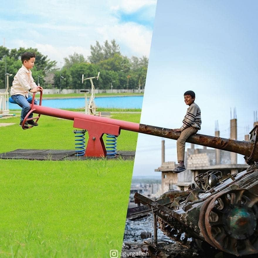 Những bức ảnh được chụp lại cùng một thời điểm nhưng khác số phận 🥰 Luôn trân trọng những gì mình đang có …