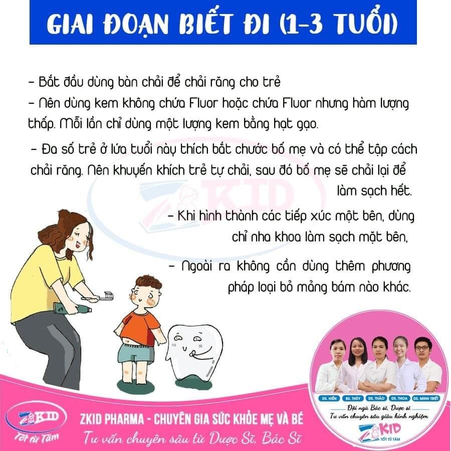 Ba mẹ đã vệ sinh răng miệng đúng cách cho con chưa ạ. Ba mẹ lưu lại để áp dụng nha 🥰
