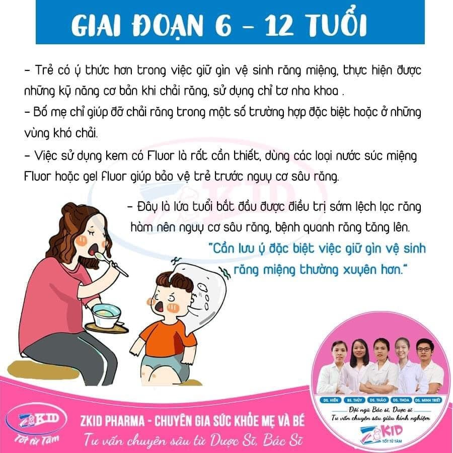 Ba mẹ đã vệ sinh răng miệng đúng cách cho con chưa ạ. Ba mẹ lưu lại để áp dụng nha 🥰