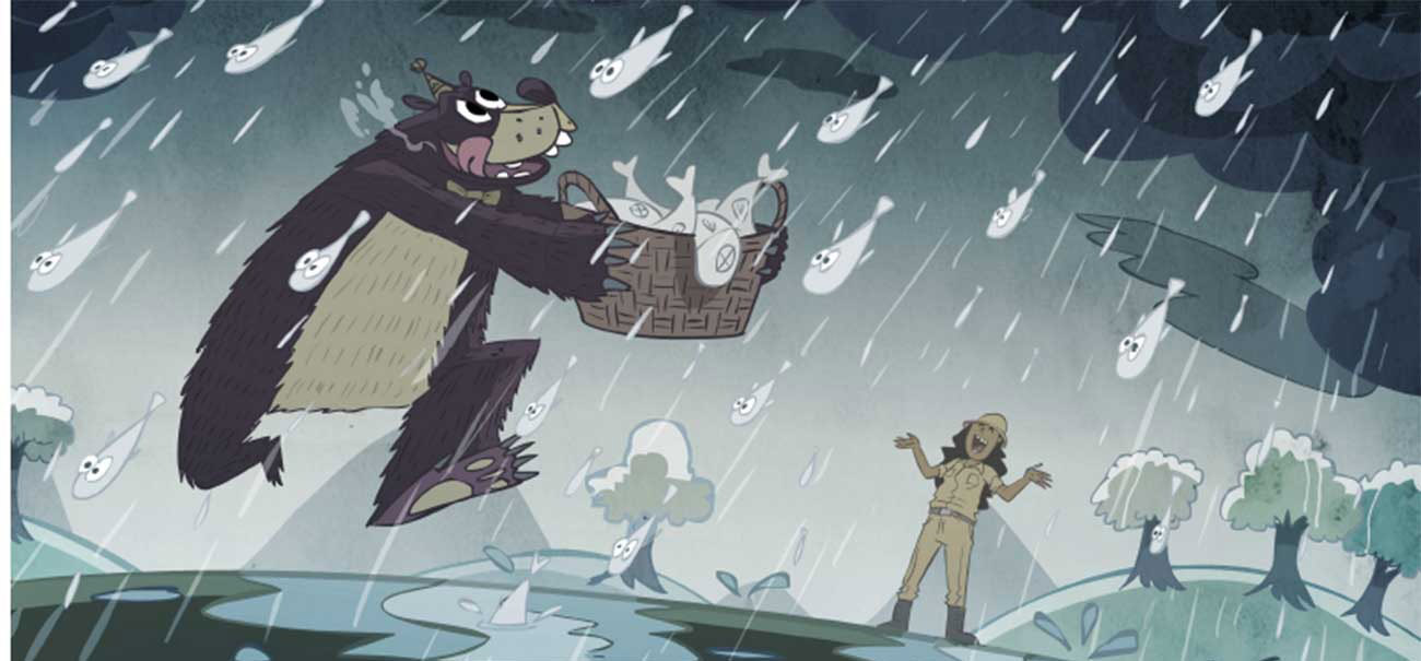 Truyện Ehon - Truyện tranh thai giáo: Ngày mưa cá xuất hiện