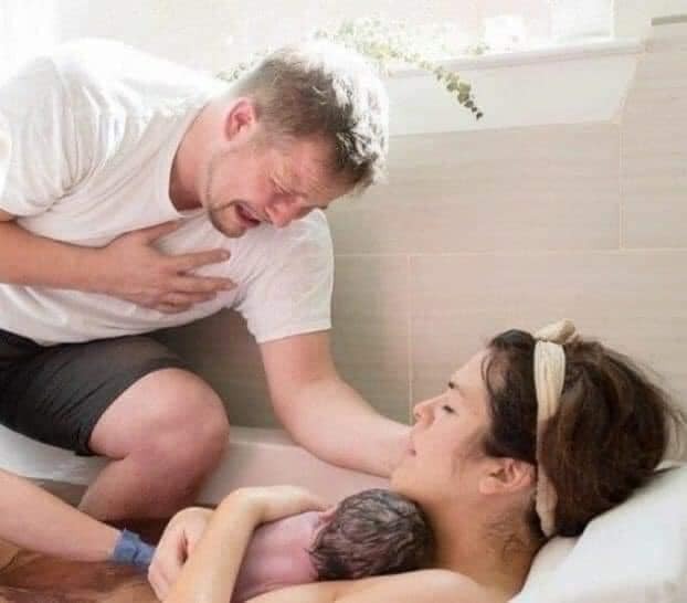Biểu cảm của những ông bố trong phòng hộ sinh