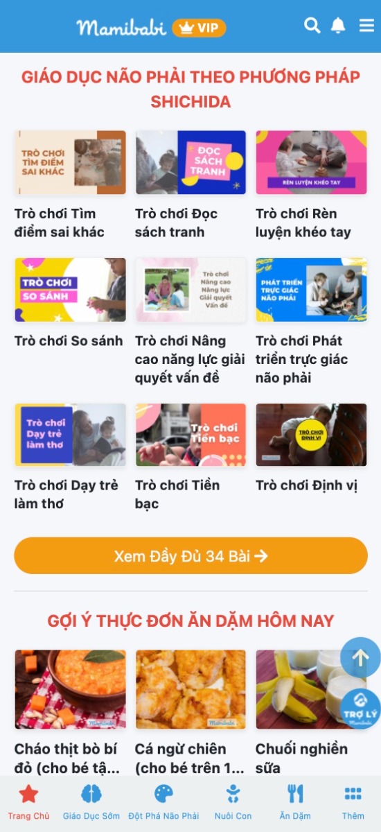 RA MẮT KHÓA HỌC GIÁO DỤC NÃO PHẢI THEO PHƯƠNG PHÁP SHICHIDA
SÁNG TẠO VÀ THÔNG MINH ĐỘT PHÁ CHO TRẺ 0 - 6 TUỔI

Xem ngay tại >> https://mamibabi.com.vn/r/252459

Vài năm gần đây, từ khóa "giáo dục não phải" rất được các mẹ săn đón. Mamibabi xin được gửi tới các mẹ khóa học giúp bé phát triển não phải đột phá theo phương pháp Shichida.

Khóa học giới thiệu 33 bài thực hành vui nhộn giữa bé và bố mẹ, có thể dễ dàng thực hiện ngay tại nhà. 

Phương pháp Shichida được nghiên cứu trong hơn 50 năm và thực hành hơn 30 năm sẽ giúp hình thành và chuyển hóa những khả năng đặc biệt của bé như:

- Năng lực trực giác hay còn gọi là sự nhạy bén, đây là yếu tố quan trọng giúp bé thành công trong tương lai
- Năng lực sáng tạo, trí tưởng tượng đột phá
- Khả năng ngôn ngữ, giúp bé biết nói sớm, tự tin trong giao tiếp
- Năng khiếu âm nhạc, nghệ thuật, khả năng biểu diễn
- Phát triển trí nhớ, kỹ năng giải quyết vấn đề

Câu nói con giỏi hay kém là do cha mẹ có thể làm nhiều bậc phụ huynh sửng sốt, nhưng đó là sự thật không thể phủ nhận. 

Mọi đứa trẻ được sinh ra với vô vàn tài năng tiềm ẩn, và con bạn cũng nằm trong số đó, song những tiềm năng này sẽ không được nảy mầm nếu như không được tác động đúng lúc và đúng cách. Điểm mấu chốt là cha mẹ biết cách khai mở cánh cửa não phải cho con.

Cấu trúc của não gồm 2 phần là não trái và não phải. Trong khi não trái giúp con người giải quyết các vấn đề liên quan tới logic, tính toán, sắp xếp thì não phải mang đến năng lực quan trọng như trực cảm (hay còn gọi là sự nhạy bén), tưởng tượng, sáng tạo, khả năng ghi nhớ nhanh bằng hình ảnh, khả năng ngôn ngữ, âm nhạc, nghệ thuật.

Tất cả thiên tài đều có một điểm chung là khả năng sử dụng đồng đều não phải và não trái, trong khi đó chúng ta sử dụng 90% não trái, chỉ 10% não phải. 

Giai đoạn 0-6 tuổi được gọi là thời kỳ vàng trong đời người, bởi đây giai đoạn mà những khả năng tiềm ẩn trong não phải phát triển mạnh mẽ nhất. Những đứa trẻ thiên tài sẽ xuất hiện nhờ kích thích não phải trong thời kỳ này.

Tài năng của bé có được đánh thức hay không hoàn toàn phụ thuộc vào cha mẹ, đặc biệt là giai đoạn trước 2 tuổi, tuy nhiên không có nghĩa là bạn phải bắt trẻ ngồi vào bàn học mấy tiếng mỗi ngày. 

Chìa khóa ở đây là bạn cùng con trải nghiệm những khoảng thời gian vui vẻ bên nhau, dù có ngắn ngủi nhưng được duy trì đều đặn hàng ngày. Khóa học cung cấp những bài học không chỉ giúp khai mở khả năng của não phải, mà còn giúp kết nối 2 bán cầu não.

Tương lai rạng ngời của bé sẽ bắt nguồn từ những bài học nhỏ hôm nay. Mamibabi trân trọng giới thiệu và rất mong được đồng hành cùng sự phát triển của bé.

Các mom đã có TK VIP có thể bắt đầu học ngay tại đây (không cần mua thêm khi có khóa học mới - đặc quyền chỉ có tại Mamibabi) >> https://mamibabi.com.vn/r/252459

Đội ngũ Mamibabi