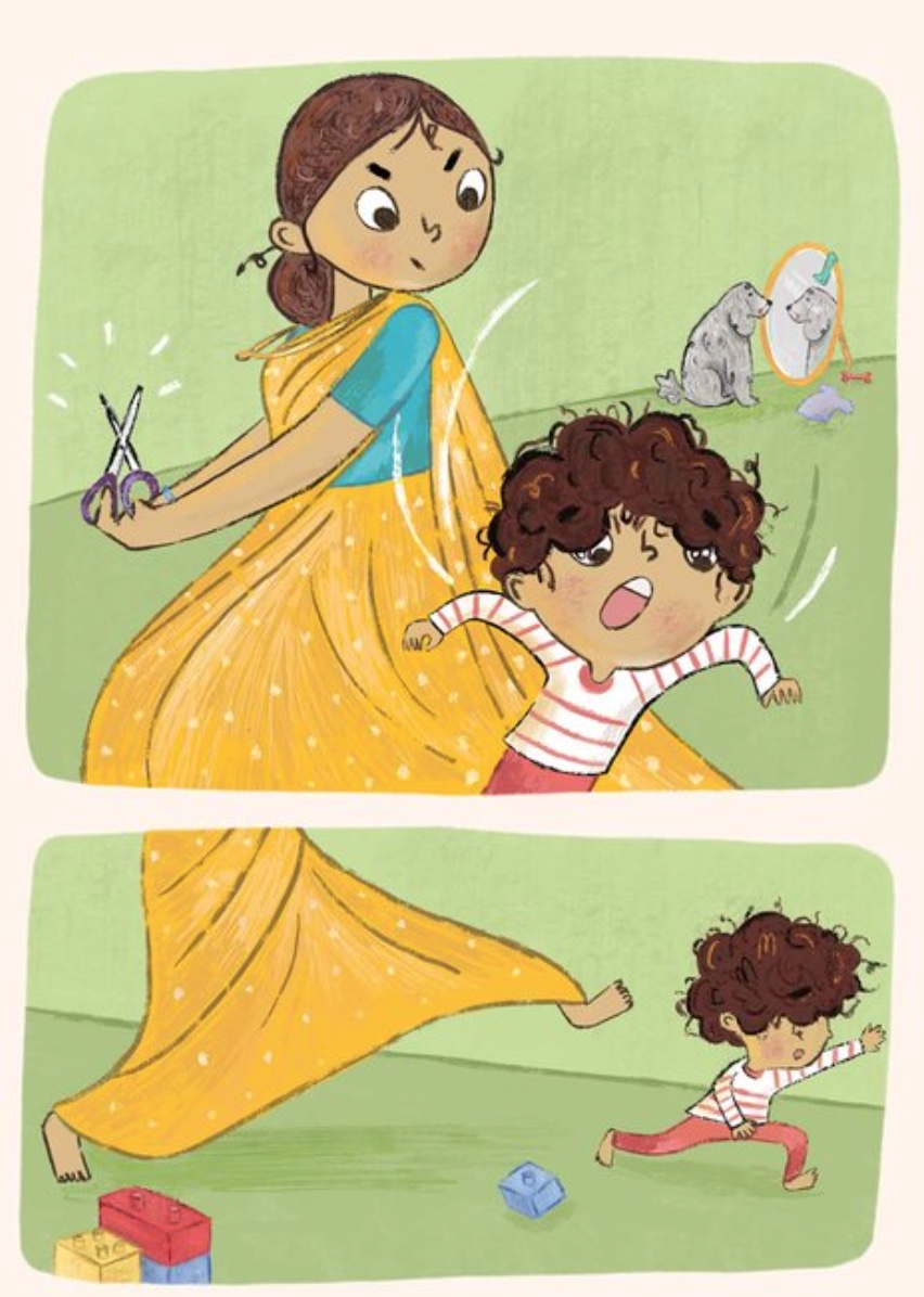 Truyện thai giáo tiếng Anh (Thai giáo ngoại ngữ): Hair Scare