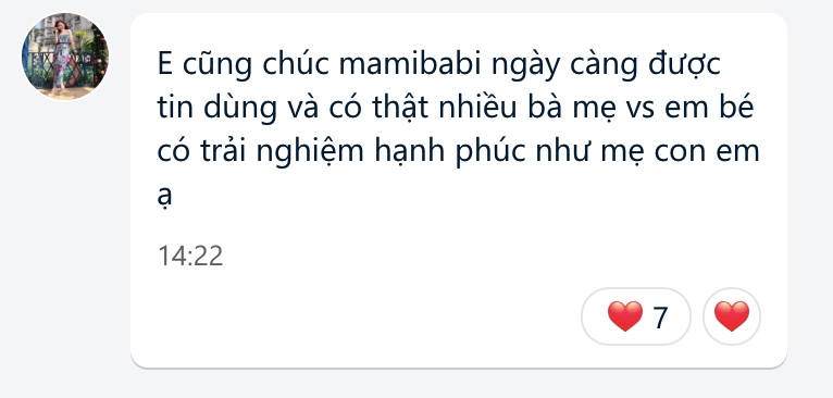 Có thể các mẹ chưa biết, nếu tính theo ngày dự sinh các mẹ đăng ký trên app, mỗi ngày Mamibabi đang chào đón từ 200 - 300 bé ra đời. Cũng là ngần đó mẹ đã sử dụng Mamibabi để thai giáo cho con mỗi ngày, cũng chính là các bé sau này tiếp tục được mẹ sử dụng Mamibabi cho con giáo dục sớm, ăn dặm...

Mỗi ngày, không chỉ cá nhân Thắng mà đội ngũ Mamibabi luôn nhận được rất nhiều lời cảm ơn, động viên, chia sẻ từ các mẹ. Tình cảm này của các mẹ thực sự không gì có thể thay thế được và luôn là nguồn động lực lớn lao để Mamibabi tiếp tục sứ mệnh của mình, giúp cho nhiều mẹ, nhiều gia đình, nhiều bé được lớn lên một cách thông minh, khỏe mạnh, phát huy hết tố chất của mình.

Thay mặt Mamibabi, Thắng xin được gửi lời cảm ơn chân thành nhất tới các mẹ đã luôn tin tưởng, ủng hộ và gắn bó với Mamibabi. Mamibabi sẽ không ngừng cải tiến nội dung, liên tục có thêm nhiều khóa học mới bổ ích, hấp dẫn để hành trình nuôi dạy con của các gia đình không chỉ bớt đi sự vất và mà sẽ thực sự thú vị, hấp dẫn.

Thân mến,
Thang Pham - CEO Mamibabi.