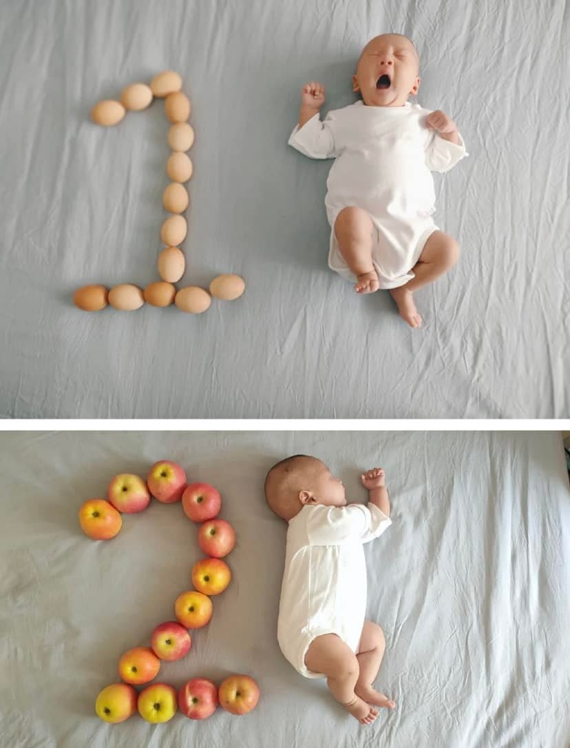 Hành trình 12 tháng tuổi của em bé😍 cưng xỉu luôn  nèee