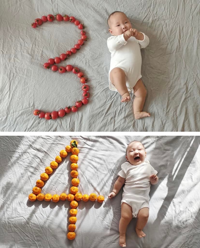 Hành trình 12 tháng tuổi của em bé😍 cưng xỉu luôn  nèee
