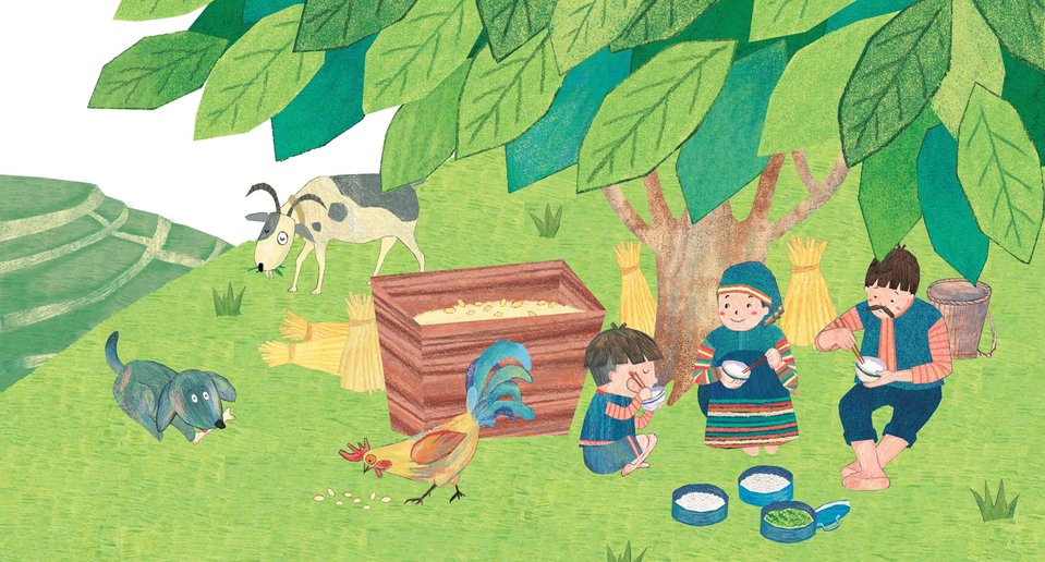 Truyện Ehon - Truyện tranh thai giáo: Cơm trắng